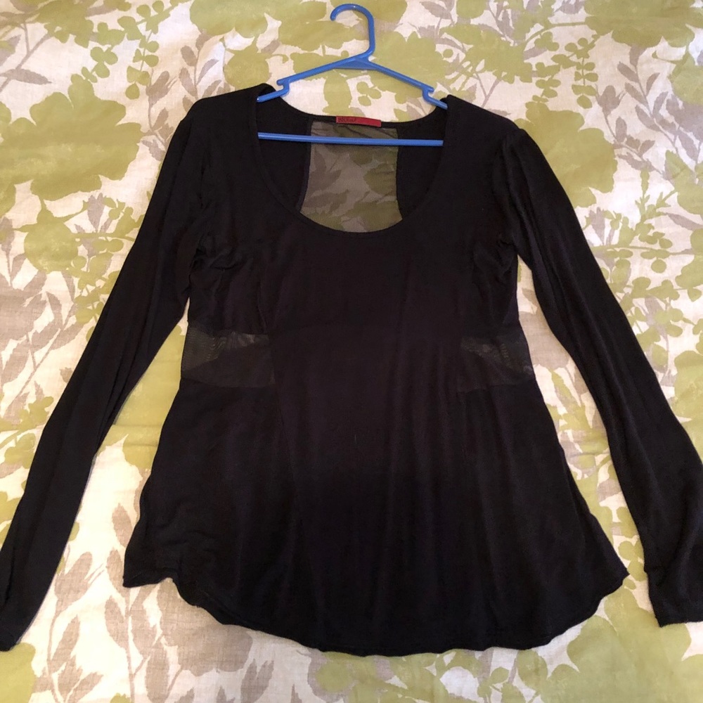 Black long sleeved dress shirt